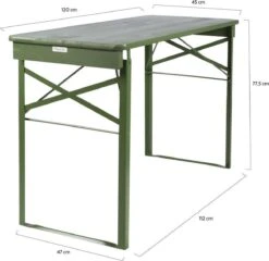 MaximaVida Inklapbare Biertafel Berlijn 120 X 50 Cm Olijfgroen - FSC Hout -Tuinbenodigdheden Bevordering 1200x1166 6