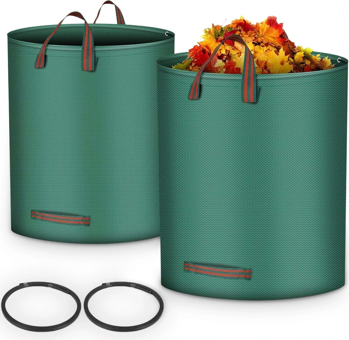 Goliving Tuinafvalzak - Set Van 2- Tuinafvalzakken Opvouwbaar - Tuinzak - Tuinafvalemmer - 2x 280 Liter - Groen 3 Goliving Tuinafvalzak - Set Van 2- Tuinafvalzakken Opvouwbaar - Tuinzak - Tuinafvalemmer - 2x 280 Liter - Groen