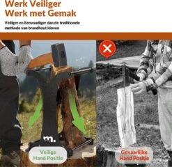 Miseru Houtklover – Zonder Bijl – No Axe – HANDMADE In Holland Houtsplijter – Houtkliever – Houtklover Voor Aanmaakhout – Ook Voor Stammen - Metaal 11 Miseru Houtklover – Zonder Bijl – No Axe – HANDMADE In Holland Houtsplijter – Houtkliever – Houtklover Voor Aanmaakhout – Ook Voor Stammen - Metaal -Tuinbenodigdheden Bevordering 1200x1168 2