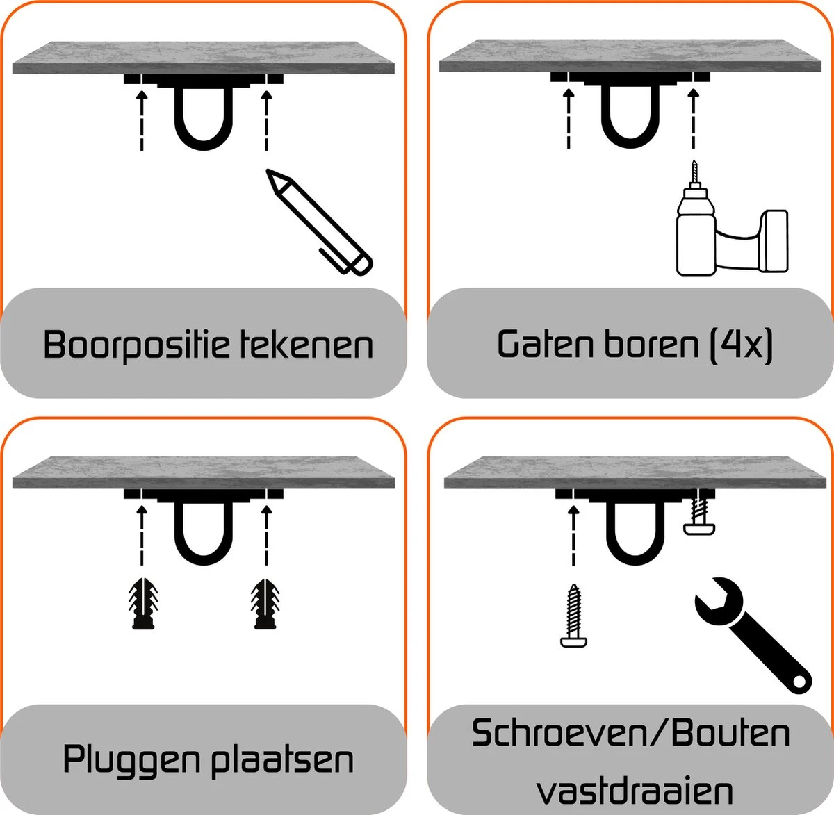 Plafondhaak – Voor Beton En Hout - Hangstoel – Hangmat – Bokszak – RVS – Binnen En Buiten – Ophangsysteem – Ophanghaak – 400KG 6 Plafondhaak – Voor Beton En Hout - Hangstoel – Hangmat – Bokszak – RVS – Binnen En Buiten – Ophangsysteem – Ophanghaak – 400KG - Afbeelding 4