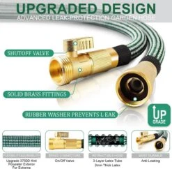 IBright Extra Sterke Uitrekbare Tuinslang - Flexibel - 15 Meter - Inclusief Opbergtas ,Sproeier ,Koppelstuk En Ophanghaak - Groen 10 IBright Extra Sterke Uitrekbare Tuinslang - Flexibel - 15 Meter - Inclusief Opbergtas ,Sproeier ,Koppelstuk En Ophanghaak - Groen -Tuinbenodigdheden Bevordering 1200x1177 8