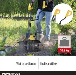 Powerplus POWXG72010 Tuinfrees - 1500W - Werkbreedte 450mm - Werkdiepte Max. 220mm - Incl. 6 Messen En Wielen 11 Powerplus POWXG72010 Tuinfrees - 1500W - Werkbreedte 450mm - Werkdiepte Max. 220mm - Incl. 6 Messen En Wielen -Tuinbenodigdheden Bevordering 1200x1179 3