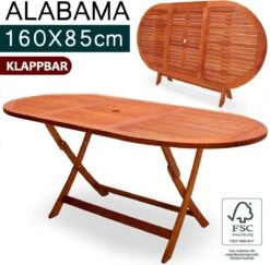 Merkloos Tuintafel Acaciahout - 160x85x75cm - FSC-gecertificeerd -Tuinbenodigdheden Bevordering 1200x1180 3