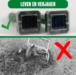 Jork - Mollenverjager - Mollenverjager Op Zonne Energie - Mollenbestrijding - Muizenverjager - Muizenval Diervriendelijke - 4 Stuks - Diervriendelijk - Zonne Energie - Waterdicht - V2 - 2023 Model -Tuinbenodigdheden Bevordering 1200x1181 4