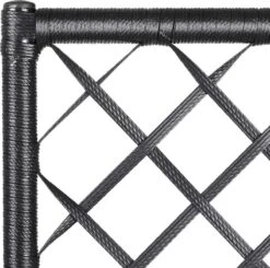 Casaria Polyrattan Plantenbak - Met Klimoprek - 3 Bakken Zwart -Tuinbenodigdheden Bevordering 1200x1190 8