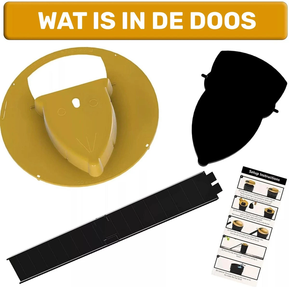 Merkloos Muizenval Emmer Deksel - Rattenval - Diervriendelijke Muizenval - Rattenval - Zonder Muizengif - Herbruikbaar - Binnen En Buiten 8 Merkloos Muizenval Emmer Deksel - Rattenval - Diervriendelijke Muizenval - Rattenval - Zonder Muizengif - Herbruikbaar - Binnen En Buiten - Afbeelding 6