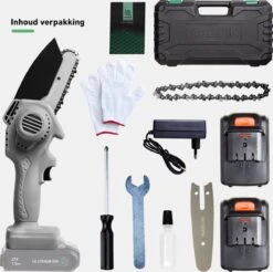 Mardin Mini Kettingzaag - Snoeizaag - Kettingzaag - Kettingzaag Electrisch Met 2 Accu - Inclusief Koffer - 1 Extra Accu - Grijs 19 Mardin Mini Kettingzaag - Snoeizaag - Kettingzaag - Kettingzaag Electrisch Met 2 Accu - Inclusief Koffer - 1 Extra Accu - Grijs -Tuinbenodigdheden Bevordering 1200x1193 3