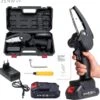 Zenway - Mini Kettingzaag - Snoeizaag - Kettingzaag - Kettingzaag Elektrisch Met 1 Accu- Inclusief Koffer - 1 Extra Accu - Zwart -Tuinbenodigdheden Bevordering 1200x1193 5