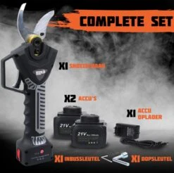 Reichlër® Elektrische Snoeischaar - 40 Mm Snijdiameter - 2x Accu - Anti-cut Functie - Heggenschaar - Takkenschaar - Zwart 14 Reichlër® Elektrische Snoeischaar - 40 Mm Snijdiameter - 2x Accu - Anti-cut Functie - Heggenschaar - Takkenschaar - Zwart -Tuinbenodigdheden Bevordering 1200x1195