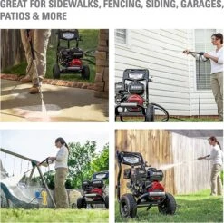 Powertech Professionele Hogedrukreiniger Op Benzine - 6.5 PK - 3600 PSI - 220 Bar - Hogedrukreiniger Auto - Terrasreiniger - Oppervlaktereiniger - Autoreiniger - Zwembadreiniger - 5 Snelkoppelstukken- Zwart / Rood -Tuinbenodigdheden Bevordering 1200x1195 4