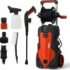 Merkloos Home Hogedrukreiniger - 2100W - 165 Bar - Met Verstelbare Nozzles Slanghaspel 5m Netsnoer 10m Slang - Voor Reiniging Huis Auto Tuin -Tuinbenodigdheden Bevordering 1200x1196 1
