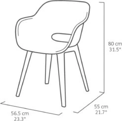 Allibert Akola Tuinstoelen - 2 Stuks -56,5x55x80cm - Donkergrijs 39 Allibert Akola Tuinstoelen - 2 Stuks -56,5x55x80cm - Donkergrijs -Tuinbenodigdheden Bevordering 1200x1196 3