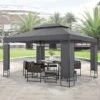 Paviljoen Lanciano Partytent 4x3x2,65 Cm Donkergrijs -Tuinbenodigdheden Bevordering 1200x1198 10