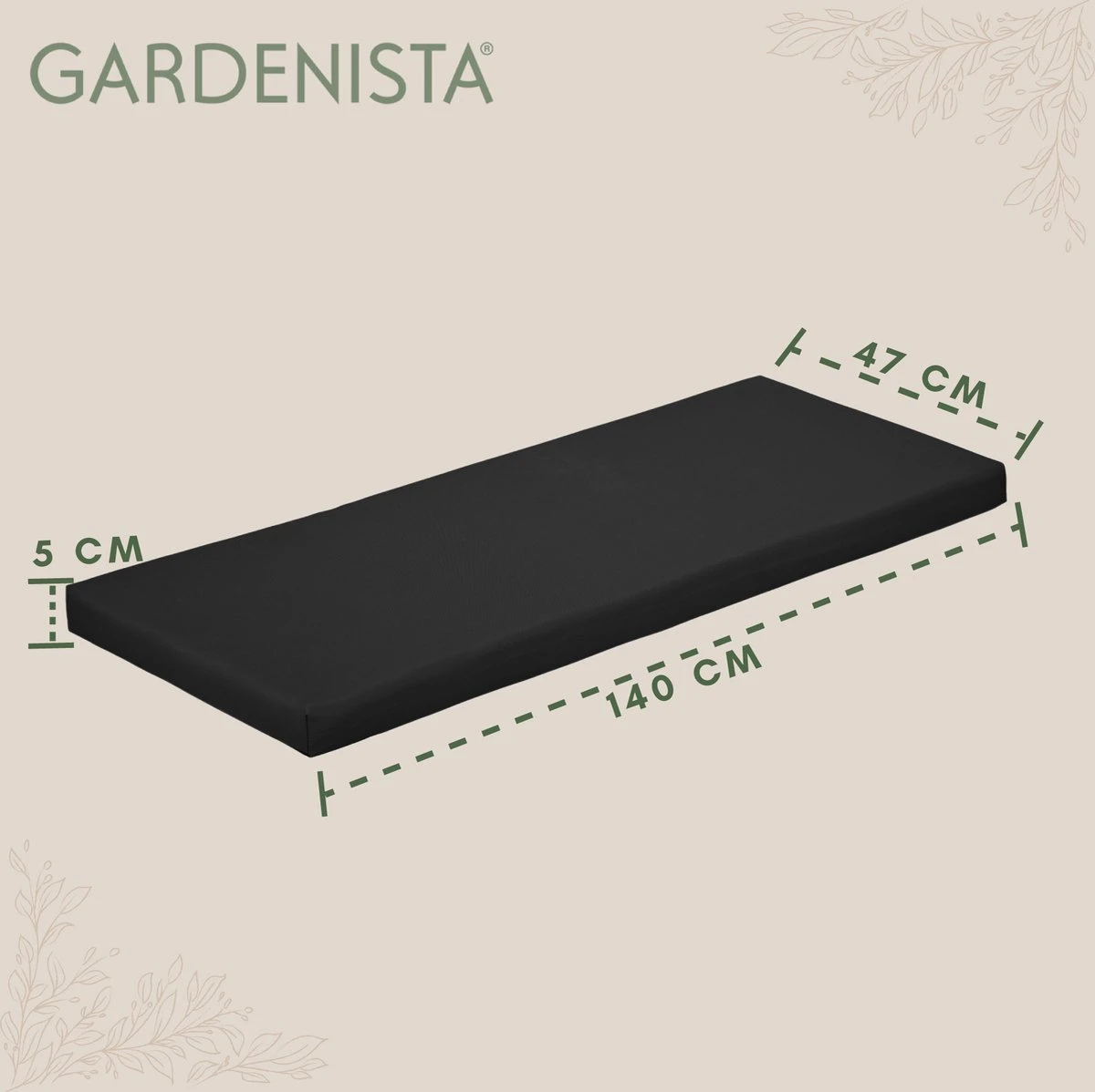 Gardenista Tuinbankkussen - Patio Meubilair Buiten 3-zitter BankKussen Voor Tuin -tuinkussen Voor Tuin Bank - Zachte En Lichtgewicht Waterbestendig Materiaal - 140cm X 47cm 7 Gardenista Tuinbankkussen - Patio Meubilair Buiten 3-zitter BankKussen Voor Tuin -tuinkussen Voor Tuin Bank - Zachte En Lichtgewicht Waterbestendig Materiaal - 140cm X 47cm - Afbeelding 5