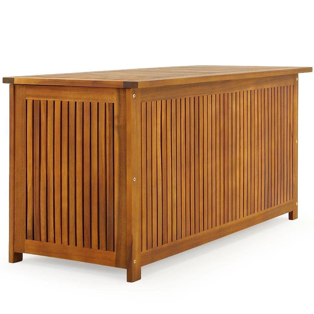 Casaria Opbergbox Acacia Hout – Weerbestendig 115cm - Bruin 4 Casaria Opbergbox Acacia Hout – Weerbestendig 115cm - Bruin - Afbeelding 2