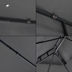 Paviljoen Lanciano Partytent 4x3x2,65 Cm Donkergrijs -Tuinbenodigdheden Bevordering 1200x1200 1102