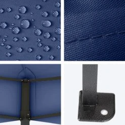 LifeGoods Partytent - 3x4.5 M - Easy Up - Opvouwbaar - Waterdicht - Draagtas Met Wieltjes - Donkerblauw -Tuinbenodigdheden Bevordering 1200x1200 1121