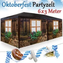 Casaria Apres-Ski Hut Party Tent - 18m² - 3x6m Met 6 Zijpanelen -Tuinbenodigdheden Bevordering 1200x1200 1132