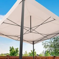 LifeGoods Partytent - 3x3 M - Easy Up - Opvouwbaar - Waterdicht - Draagtas Met Wieltjes - Beige 17 LifeGoods Partytent - 3x3 M - Easy Up - Opvouwbaar - Waterdicht - Draagtas Met Wieltjes - Beige -Tuinbenodigdheden Bevordering 1200x1200 1138
