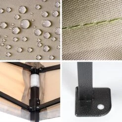 LifeGoods Partytent - 3x3 M - Easy Up - Opvouwbaar - Waterdicht - Draagtas Met Wieltjes - Beige 19 LifeGoods Partytent - 3x3 M - Easy Up - Opvouwbaar - Waterdicht - Draagtas Met Wieltjes - Beige -Tuinbenodigdheden Bevordering 1200x1200 1140