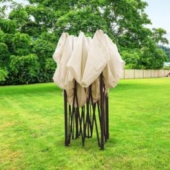 LifeGoods Partytent - 3x3 M - Easy Up - Opvouwbaar - Waterdicht - Draagtas Met Wieltjes - Beige 21 LifeGoods Partytent - 3x3 M - Easy Up - Opvouwbaar - Waterdicht - Draagtas Met Wieltjes - Beige -Tuinbenodigdheden Bevordering 1200x1200 1142