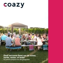 Coazy Waterdichte Partytent 3x3 Meter Opvouwbaar - Paviljoen - Easy Up - Pop-up Tent Met Haringen, Touw En Anti Slip Poten - Waterdicht - Partytenten Weerbestendig -Tuinbenodigdheden Bevordering 1200x1200 1152