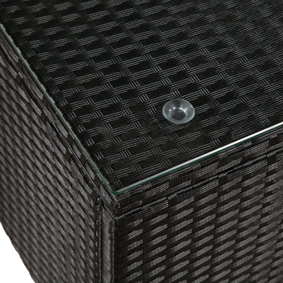 Polyrotan Loungeset Punta Cana L - Zwart 11 Polyrotan Loungeset Punta Cana L - Zwart - Afbeelding 9