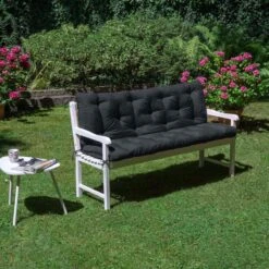 Beautissu Tuinbank Kussen Flair BR - Kussens Voor Tuinmeubelen 120 X 50 X 50 Cm Grafiet Grijs - Zitkussen En Rugkussen -Tuinbenodigdheden Bevordering 1200x1200 1231