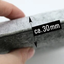 30mm Vilten Zitkussen Rond - Ø 35cm Stoelkussen Stoelpad Zacht 2-kleurig Grijs -Tuinbenodigdheden Bevordering 1200x1200 1234