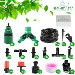 Bone Vista® 155 Stuks Water Druppelslang Irrigatiesysteem Tuin – Bewateringssysteem & Druppelsysteem 11 Bone Vista® 155 Stuks Water Druppelslang Irrigatiesysteem Tuin – Bewateringssysteem & Druppelsysteem -Tuinbenodigdheden Bevordering 1200x1200 1342