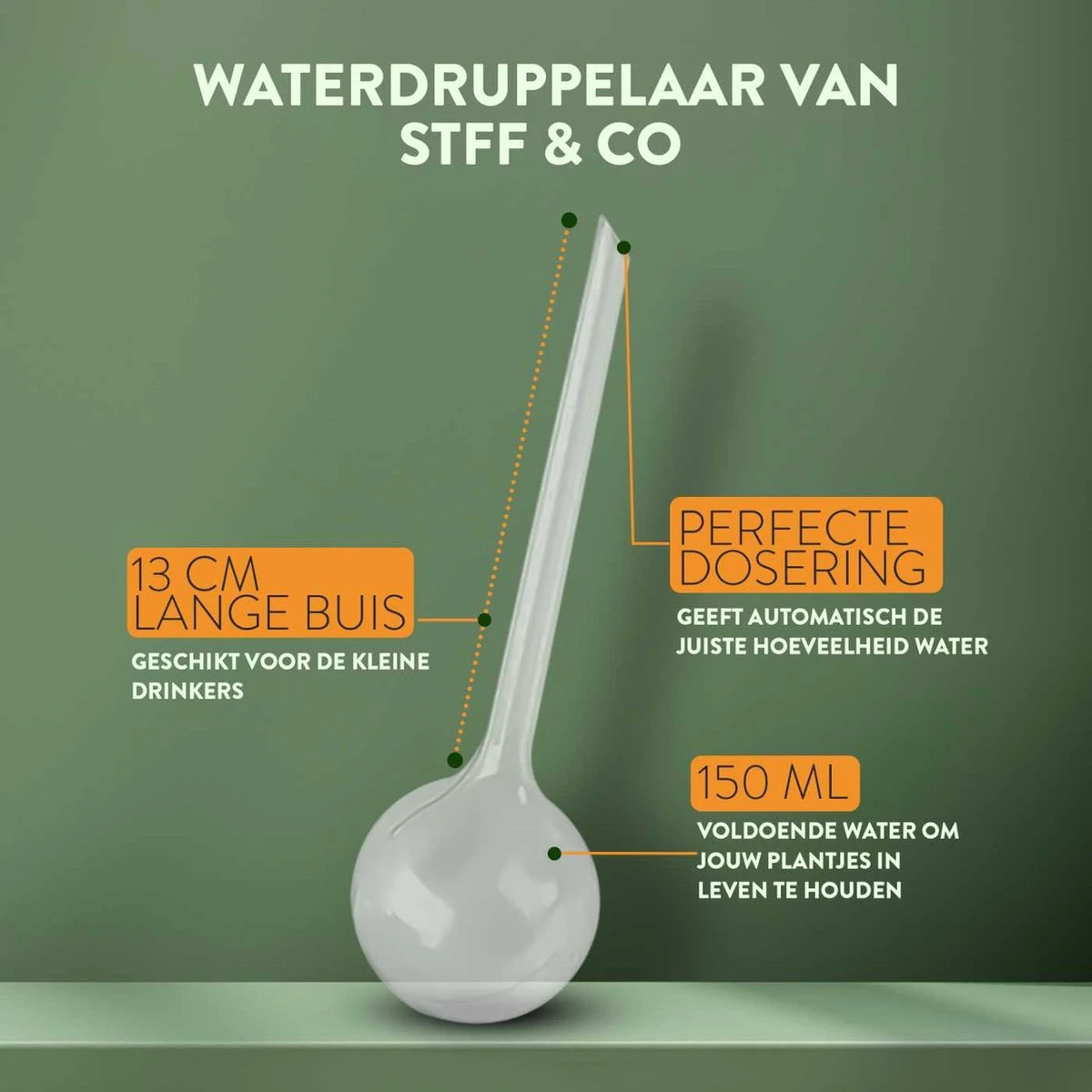STFF & Co® Waterdruppelaar Voor Planten – Irrigatiesysteem Automatisch Watergeefsysteem – Waterbollen Voor Planten – Bewateringssysteem – 8 Stuks - 5cm 4 STFF & Co® Waterdruppelaar Voor Planten – Irrigatiesysteem Automatisch Watergeefsysteem – Waterbollen Voor Planten – Bewateringssysteem – 8 Stuks - 5cm - Afbeelding 2