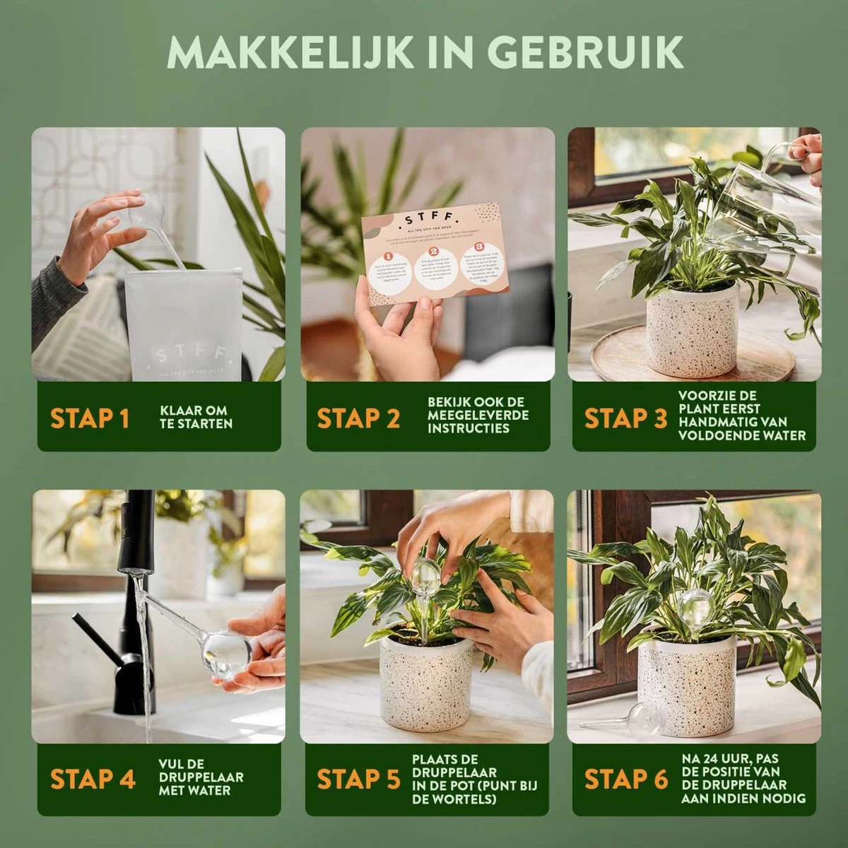 STFF & Co® Waterdruppelaar Voor Planten – Irrigatiesysteem Automatisch Watergeefsysteem – Waterbollen Voor Planten – Bewateringssysteem – 8 Stuks - 5cm 6 STFF & Co® Waterdruppelaar Voor Planten – Irrigatiesysteem Automatisch Watergeefsysteem – Waterbollen Voor Planten – Bewateringssysteem – 8 Stuks - 5cm - Afbeelding 4