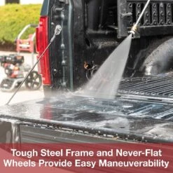 Powertech Professionele Hogedrukreiniger Op Benzine - 6.5 PK - 3600 PSI - 220 Bar - Hogedrukreiniger Auto - Terrasreiniger - Oppervlaktereiniger - Autoreiniger - Zwembadreiniger - 5 Snelkoppelstukken- Zwart / Rood -Tuinbenodigdheden Bevordering 1200x1200 145