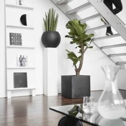 Capi Europe - Bloempot Vierkant Smooth NL - 30x30x30 - Zwart - Voor Binnen En Buiten - KBL902 -Tuinbenodigdheden Bevordering 1200x1200 1644