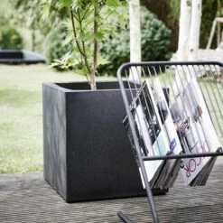 Capi Europe - Bloempot Vierkant Smooth NL - 50x50x50 - Zwart - Voor Binnen En Buiten - KBL904 -Tuinbenodigdheden Bevordering 1200x1200 1659