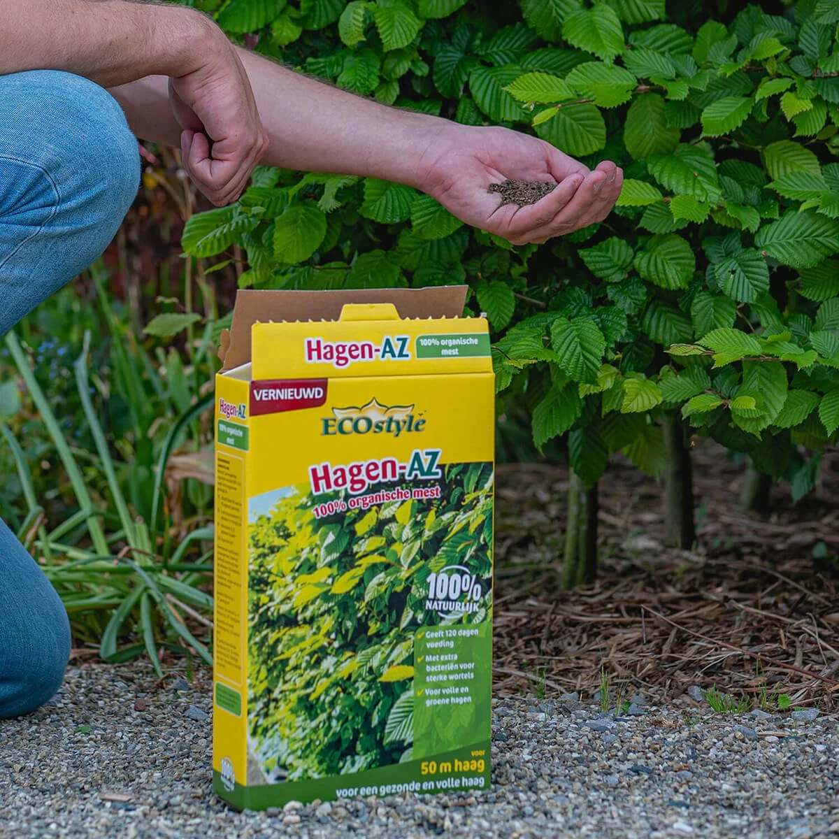 ECOstyle Hagen-AZ Organische Tuinmest - Voor Gezond Bodemleven - Remt Uitval Van Bladeren - 120 Dagen Voeding - Voor 50m Haag - 2,75 KG 11 ECOstyle Hagen-AZ Organische Tuinmest - Voor Gezond Bodemleven - Remt Uitval Van Bladeren - 120 Dagen Voeding - Voor 50m Haag - 2,75 KG - Afbeelding 9