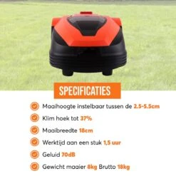 Zoef Robot Robotmaaier Betsie Met APP <1400 M2 -Tuinbenodigdheden Bevordering 1200x1200 211
