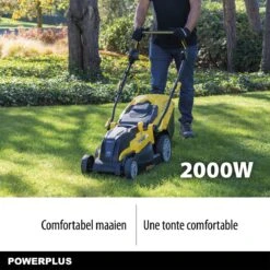 Powerplus POWXG6281 Elektrische Grasmaaier - Grasmachine Voor Middelgrote En Grote Tuin - 2000W - Maaibreedte 420mm - Verstelbare Maaihoogte - Mulching Functie - Incl. 40L Opvangbak -Tuinbenodigdheden Bevordering 1200x1200 227