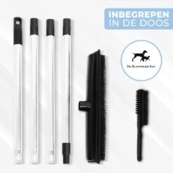2 In 1 Rubberen Bezem – Bezem Binnen & Buiten – Vloerwisser Met Steel - Met Huisdierhaar Verwijderaar - Vloertrekker – Veger - Extra Lang 160cm -Tuinbenodigdheden Bevordering 1200x1200 292