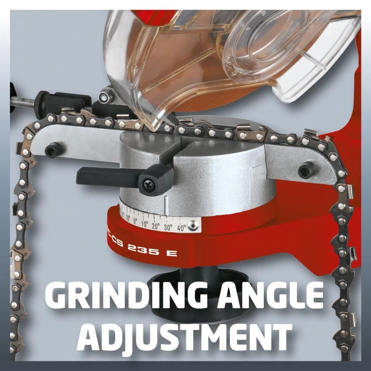 Einhell Kettingslijper GC-CS 235 E (235 W - 3.000 /min - Kettingspanner - Slijpschijf - Verlichting - Draaibare Slijpkop - Dieptebegrenzer) Slijpkop - Dieptebegrenzer) 12 Einhell Kettingslijper GC-CS 235 E (235 W - 3.000 /min - Kettingspanner - Slijpschijf - Verlichting - Draaibare Slijpkop - Dieptebegrenzer) Slijpkop - Dieptebegrenzer) - Afbeelding 10