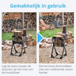 Zenzee - Houtklover - Houtsplijter - Houtkliever - Staal -Tuinbenodigdheden Bevordering 1200x1200 360