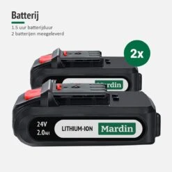 Mardin Mini Kettingzaag - Snoeizaag - Kettingzaag - Kettingzaag Electrisch Met 2 Accu - Inclusief Koffer - 1 Extra Accu - Zwart -Tuinbenodigdheden Bevordering 1200x1200 414