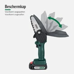 Mardin Mini Kettingzaag - Snoeizaag - Kettingzaag - Kettingzaag Electrisch Met 2 Accu - Inclusief Koffer - 1 Extra Accu - Groen -Tuinbenodigdheden Bevordering 1200x1200 433