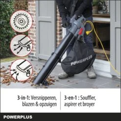 Powerplus POWEG9013 Elektrische Bladblazer - Bladzuiger En -versnipperaar - 3300W - Blazen - Zuigen - Versnipperen - Incl. 40L Opvangzak -Tuinbenodigdheden Bevordering 1200x1200 44