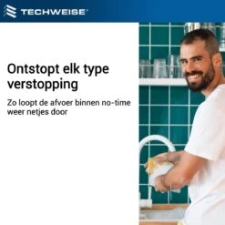 Techweise - Rioolslang Voor Kärcher K2 T/m K7 - 15M - Met Voorwaartse Hogedruksproeiers -Tuinbenodigdheden Bevordering 1200x1200 499