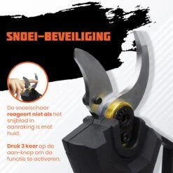 Reichlër® Elektrische Snoeischaar - 40 Mm Snijdiameter - 2x Accu - Anti-cut Functie - Heggenschaar - Takkenschaar - Zwart 13 Reichlër® Elektrische Snoeischaar - 40 Mm Snijdiameter - 2x Accu - Anti-cut Functie - Heggenschaar - Takkenschaar - Zwart -Tuinbenodigdheden Bevordering 1200x1200 5