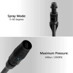 Merkloos 140 Bar Hogedrukspuitlans - Hogedrukreiniger Kärcher-opzetstuk - Verstelbare Sproeikop Voor Karcher Hogedrukreiniger - Accessoire Voor Karcher K1 K2 K3 K4 K5 K6 K7 -Tuinbenodigdheden Bevordering 1200x1200 515