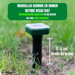 Jork - Mollenverjager - Mollenverjager Op Zonne Energie - Mollenbestrijding - Muizenverjager - Muizenval Diervriendelijke - 4 Stuks - Diervriendelijk - Zonne Energie - Waterdicht - V2 - 2023 Model -Tuinbenodigdheden Bevordering 1200x1200 546