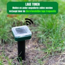 Jork - Mollenverjager - Mollenverjager Op Zonne Energie - Mollenbestrijding - Muizenverjager - Muizenval Diervriendelijke - 4 Stuks - Diervriendelijk - Zonne Energie - Waterdicht - V2 - 2023 Model -Tuinbenodigdheden Bevordering 1200x1200 547