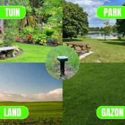 Jork - Mollenverjager - Mollenverjager Op Zonne Energie - Mollenbestrijding - Muizenverjager - Muizenval Diervriendelijke - 4 Stuks - Diervriendelijk - Zonne Energie - Waterdicht - V2 - 2023 Model -Tuinbenodigdheden Bevordering 1200x1200 550